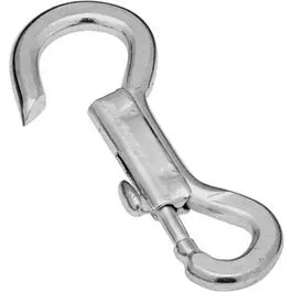 Zinc-Plated Bolt Snap With Fixed Open Eye – 7/16" Width, 4" Length 1