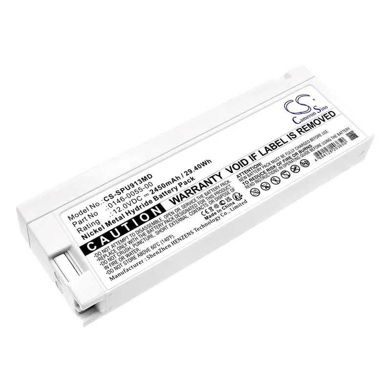 12V Nimh 2450Mah Medical Battery For Spacelabs Devices (0146-0055-00, 90367, 91369) – 29.4Wh 1