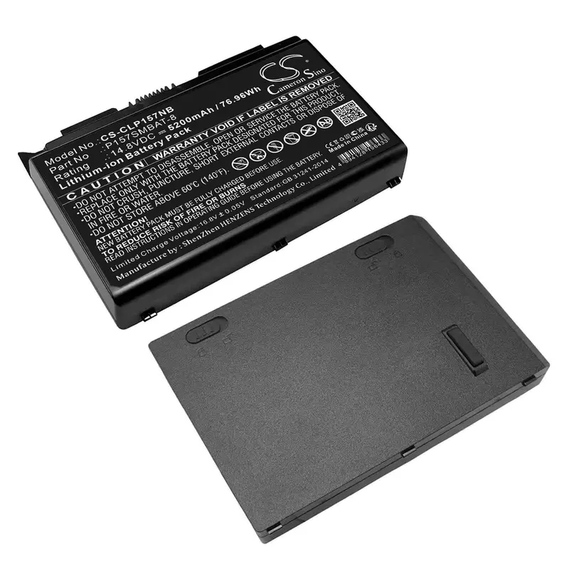 14.8V 5200Mah Li-Ion Laptop Battery For Terrans Force X611 And X611-770M-47V (76.96Wh) 1