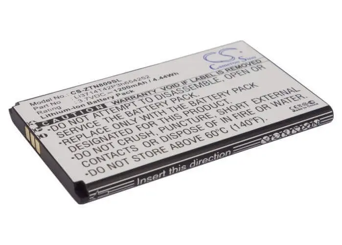 3.7V 1200Mah Li-Ion Smartphone Battery For Zte U809/V809 – 4.44Wh 1