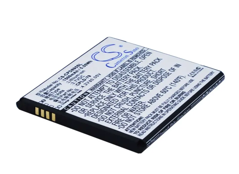 3.7V 1500Mah Li-Ion Smartphone Battery For Coolpad Models (Cpld-79, 8950) – 5.55Wh 1