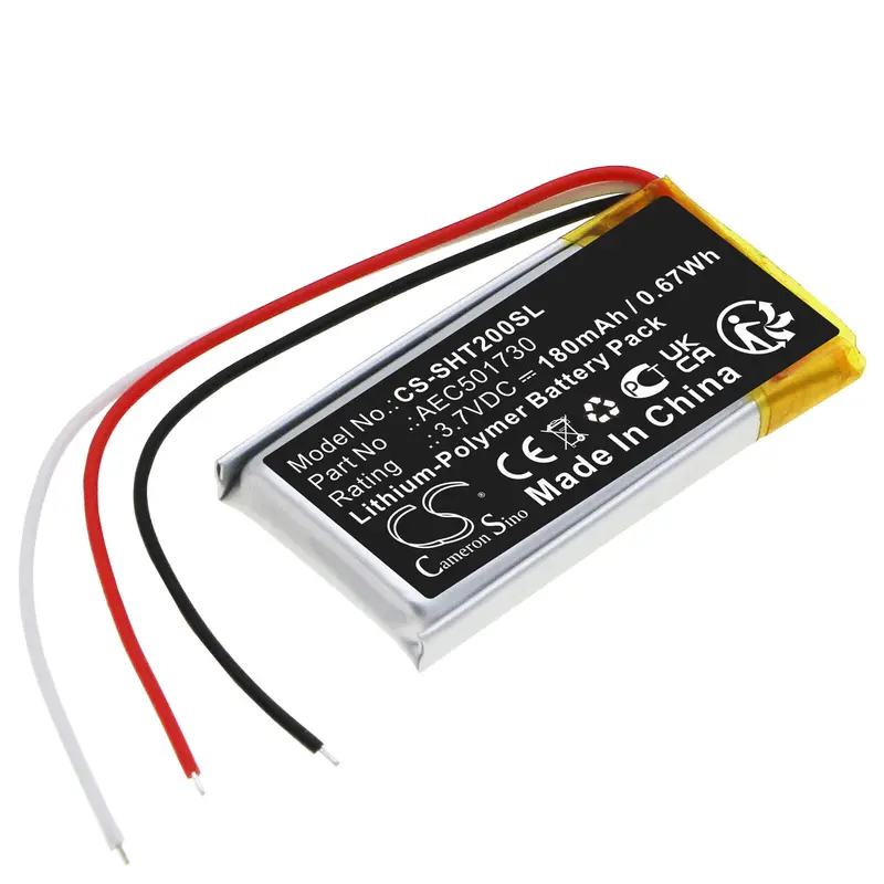3.7V 180Mah Li-Polymer Headset Battery For Shure Rmce-Bt2 And Aec501730 1