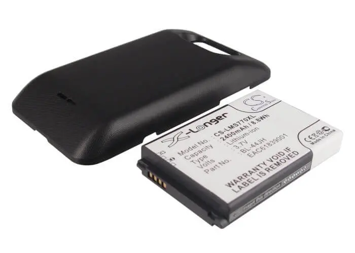 3.7V 2400Mah Li-Ion Smartphone Battery For Lg, Boost Mobile & Cricket (Bl-44Jh, Lg730) – 8.88Wh 1