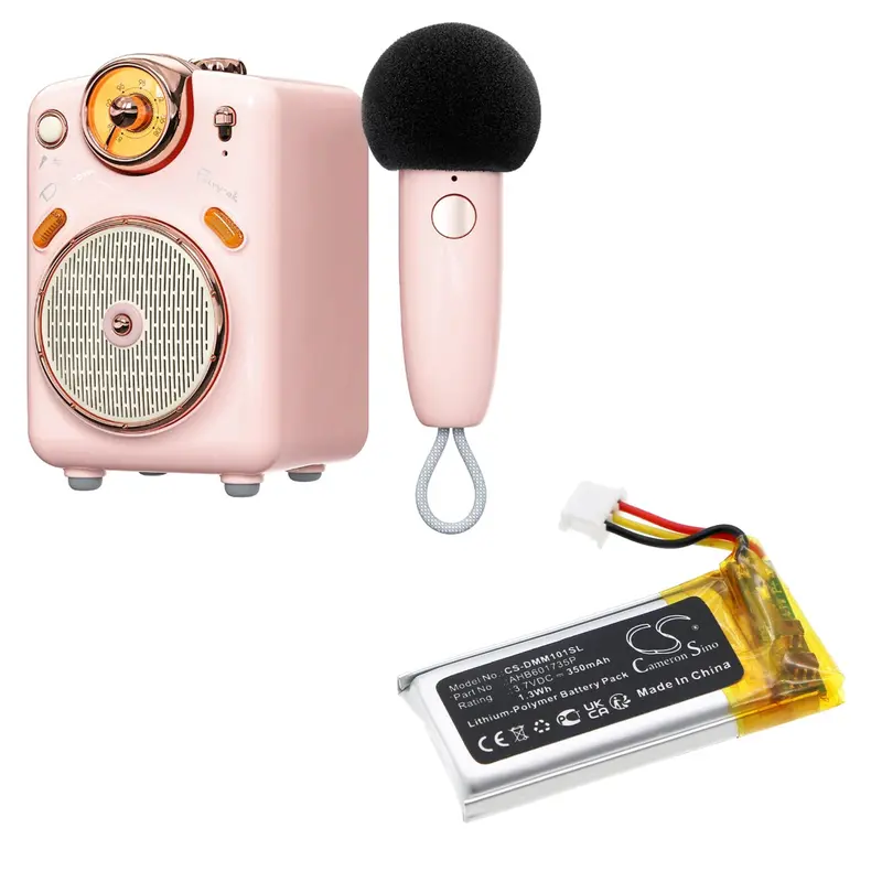 3.7V 350Mah Li-Polymer Speaker Battery For Divoom, Ditoomic, Fairy-Ok Microphones 1
