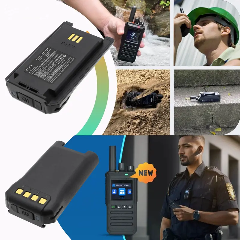 3.7V 5300Mah Li-Ion Two-Way Radio Battery For Inrico T740 And B-52H 1