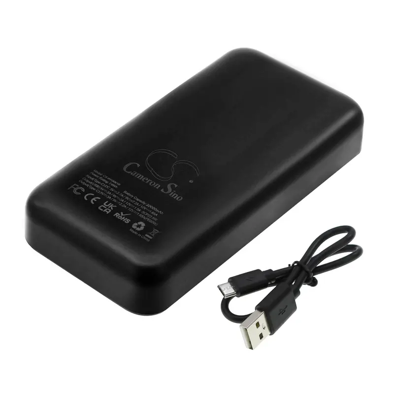 5V 20000Mah Portable Power Bank – 100Wh High-Capacity External Charger (Black) 1