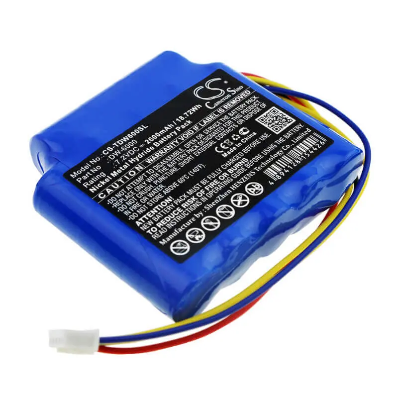 7.2V 2600Mah Ni-Mh Equipment Battery For Tosight Dw-6000 / Dwk-6000 1