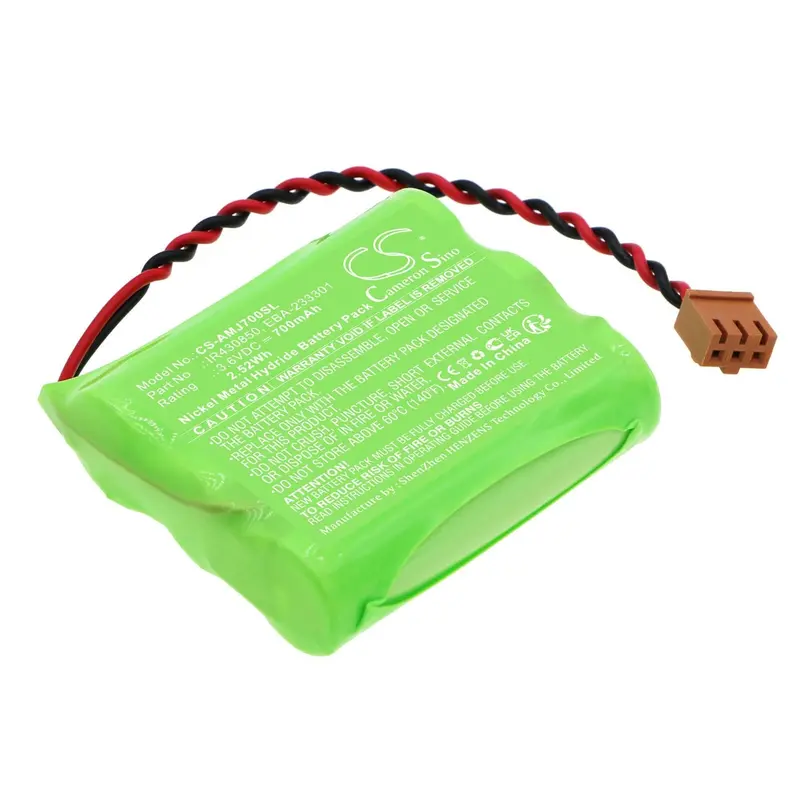 Amano Mjr-7000 Mjr-8000 Time Clock Battery – 3.6V 700Mah Ni-Mh (2.52Wh) 1