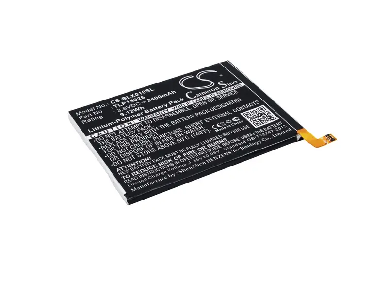 Blu Life One 2015 Replacement Battery – 3.8V 2400Mah Li-Polymer (9.12Wh), Tlp15025 Compatible 1