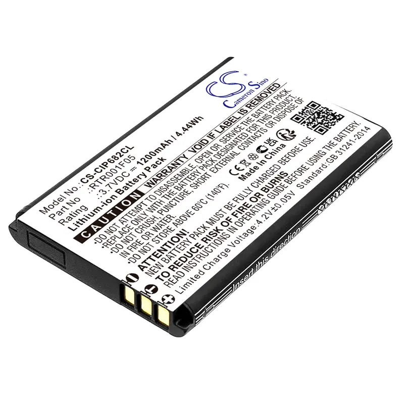 Cisco Ip Dect 6800 Cordless Phone Battery – 3.7V Li-Ion, 1200Mah (4.44Wh), Fits Rtr001F05, Cp6825-3Pc-K9 1
