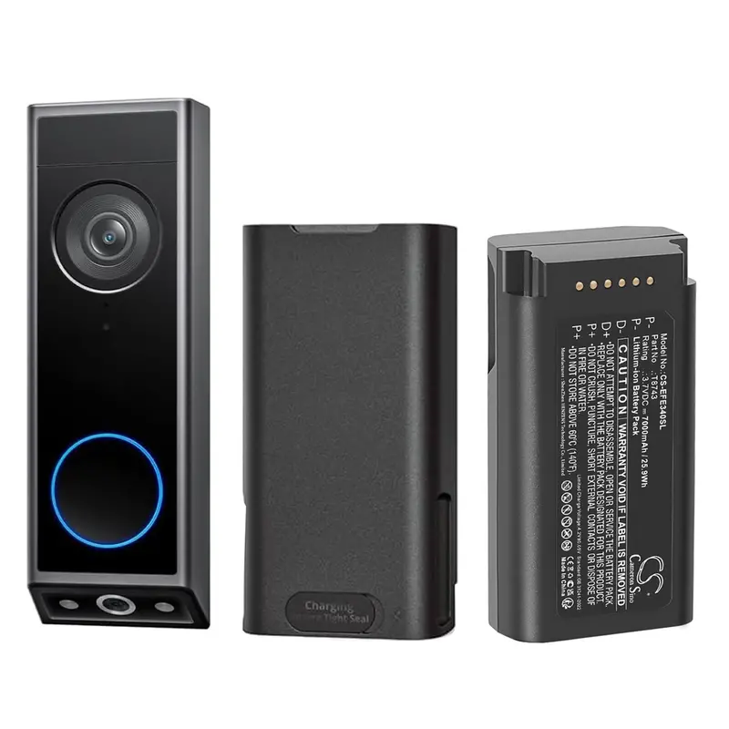 Eufy Video Doorbell E340/T8743 Security Camera Battery – 3.7V 7000Mah Li-Ion (25.9Wh) 1
