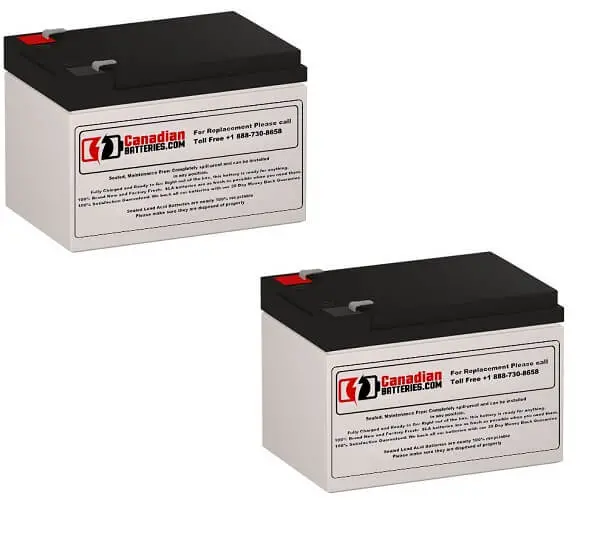 Fenton Powerpal L1000 Ups Battery Kit – Two 12V 12Ah (144Wh) Sla Units 1