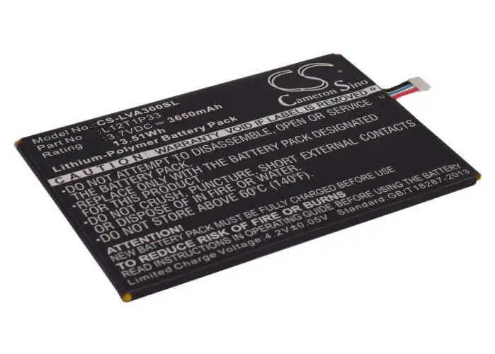 Lenovo Ideapad A1000L/A1010 Tablet Battery – 3.7V 3650Mah Li-Polymer (13.51Wh), Model L12D1P31 1