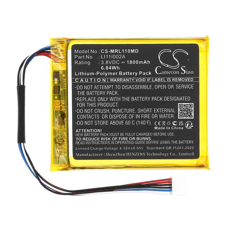 Li-Polymer Medical Battery – 3.8V, 1800Mah, 6.84Wh For Mindray Devices (Li11I002A) 1