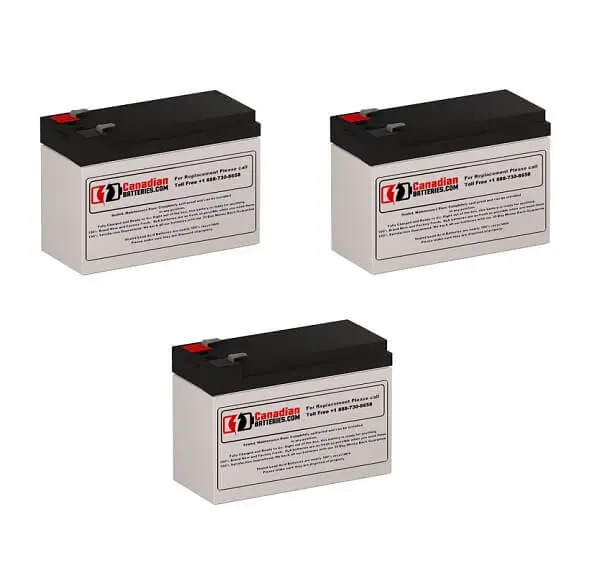 Liebert Gxt1000Rx-120 Ups Battery Set – Three 12V 7Ah Sealed Lead-Acid Batteries (84Wh Each) 1