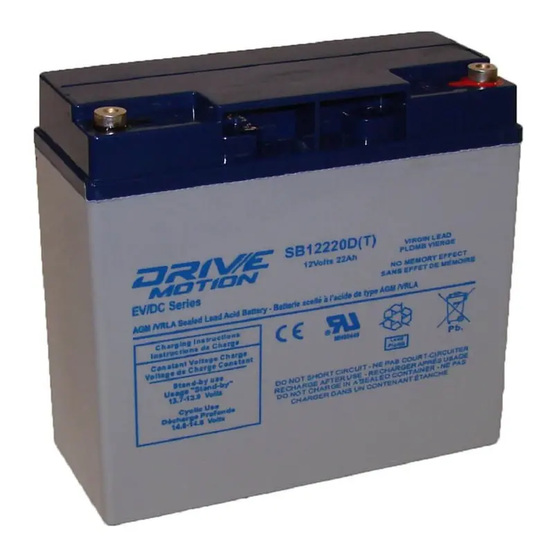 Motoma Ms12V22L Replacement Battery – 12V 22Ah Sealed Lead-Acid With F13 Terminals 1