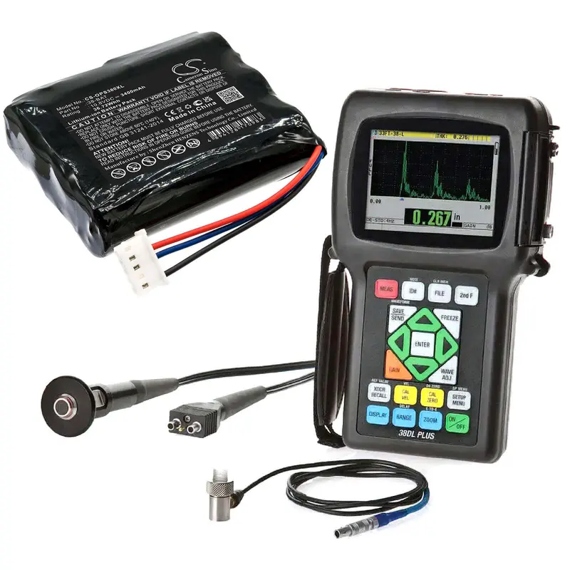 Olympus 38-Bat Ultrasonic Thickness Gauge Battery – 10.8V 3400Mah Li-Ion (36.72Wh) For 38Dl Plus 1