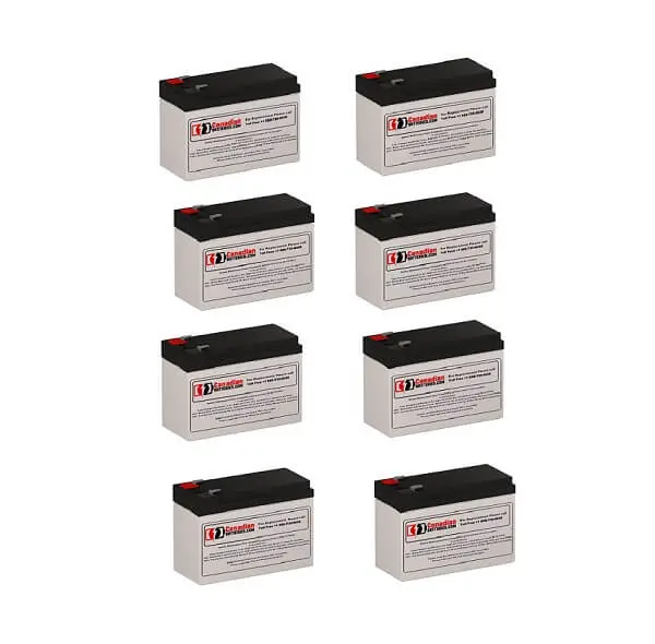 Opti-Ups Ps2200B Battery Pack – 8 × 12V 7Ah Sealed Lead-Acid Units (84Wh Total) 1