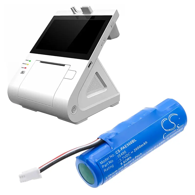 Pax/Is486/E500 Payment Terminal Li-Ion Battery – 3.7V, 2600Mah (9.62Wh) 1