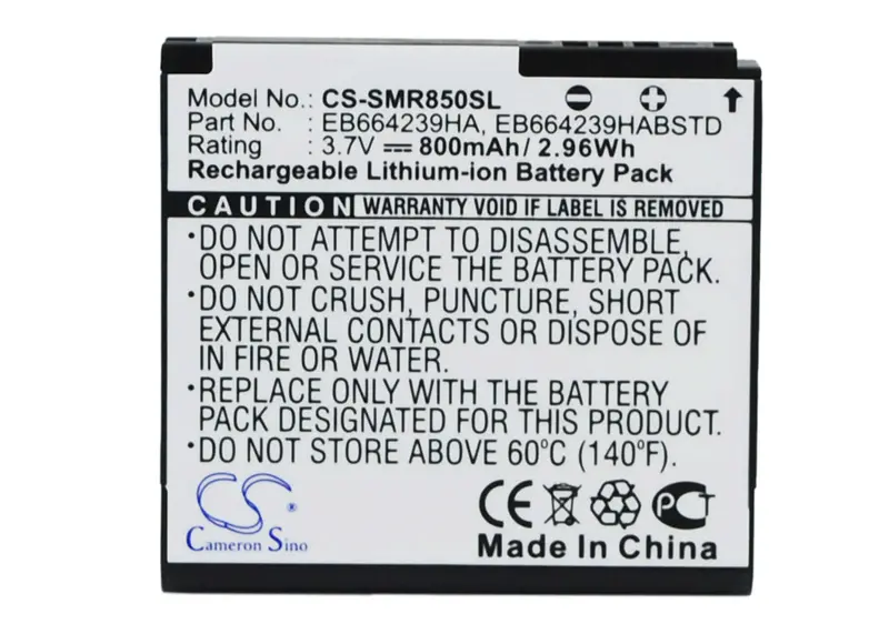 Samsung Sch-R710 & Metropcs Smartphone Battery – 3.7V 800Mah Li-Ion (2.96Wh), Eb664239Ha Compatible 1