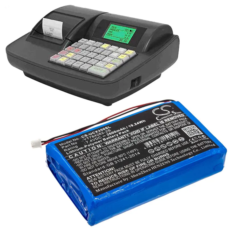 Uniwell Cx3500 Cash Register Battery – 7.4V 2600Mah Li-Ion 1